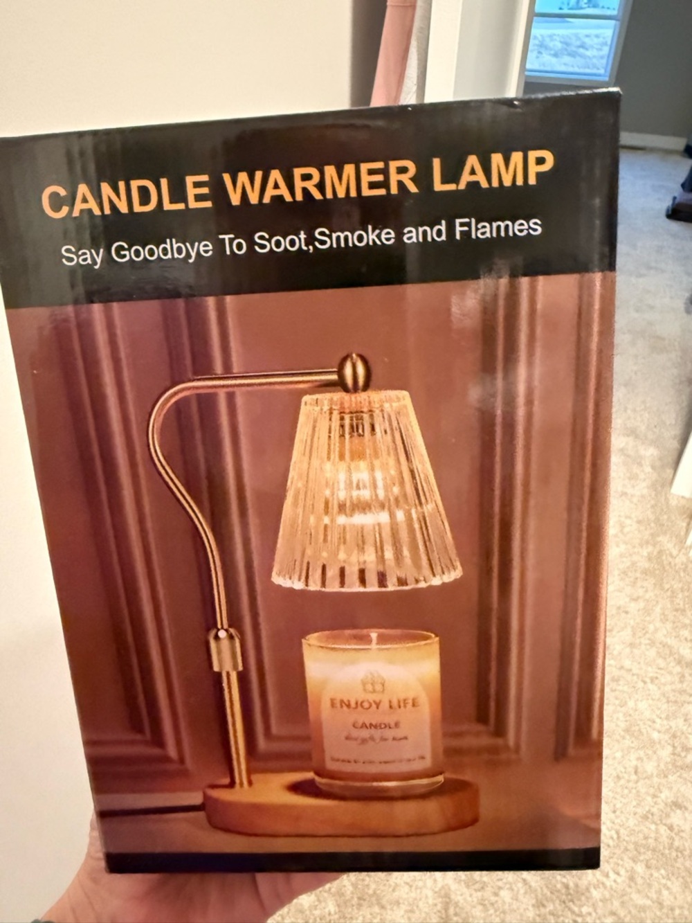 Candle Warmer Lamp - Brass Finish